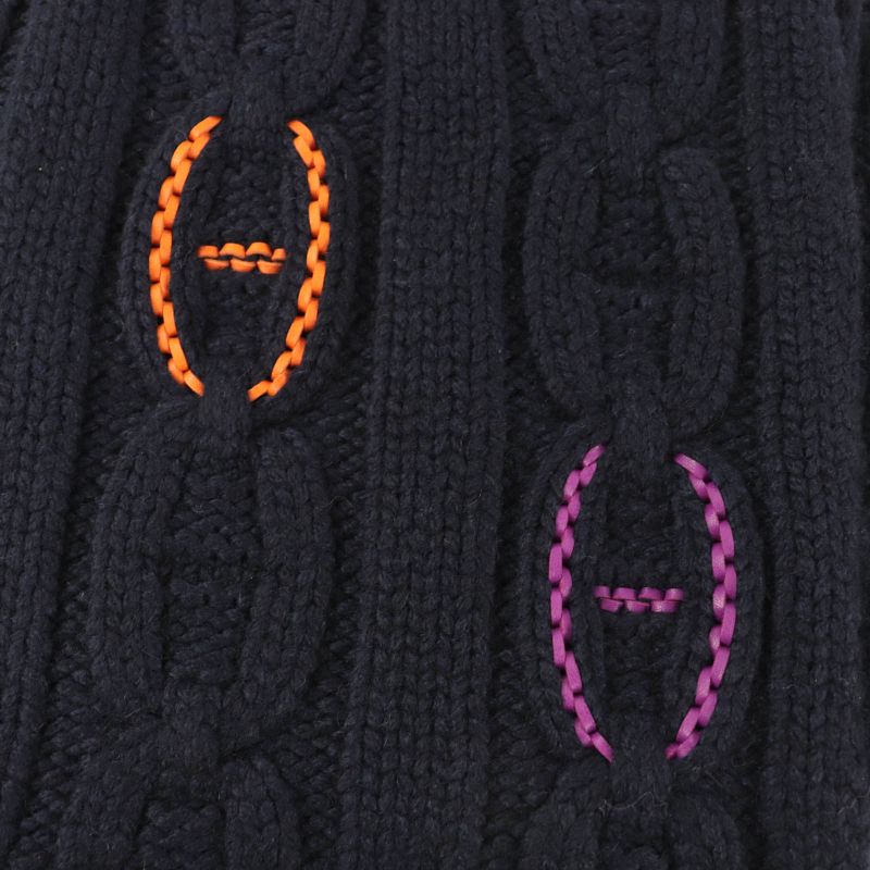 Hermes Tri-maillon 100% Cashmere Anyo Link Lamb Leather Chaine D'ancre Knitted — view 5