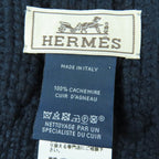 Hermes Tri-maillon 100% Cashmere Anyo Link Lamb Leather Chaine D'ancre Knitted — view 6
