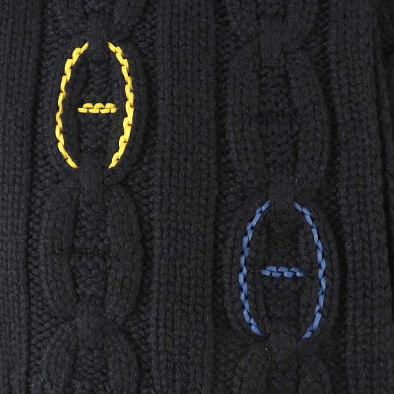 Hermes Tri-maillon 100% Cashmere Anyo Link Lamb Leather Chaine D'ancre Knitted — view 4