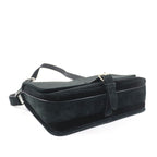 Saint Laurent Paris YSLmonogram Velvet Shoulder Bag Black Silver-hardw — view 5