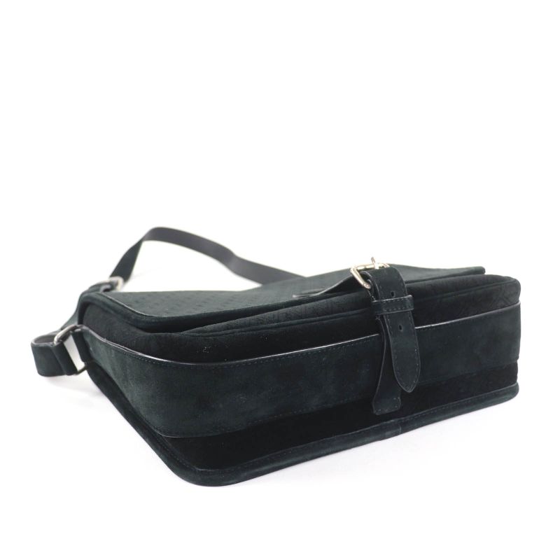 Saint Laurent Paris YSLmonogram Velvet Shoulder Bag Black Silver-hardw — view 5
