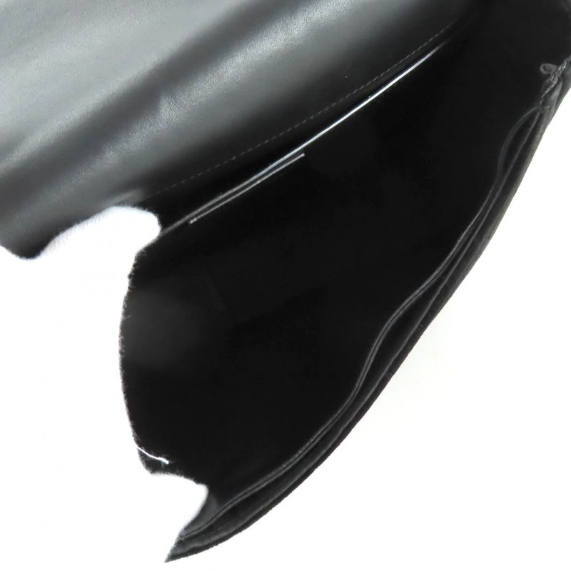 Saint Laurent Paris YSLmonogram Velvet Shoulder Bag Black Silver-hardw — view 6