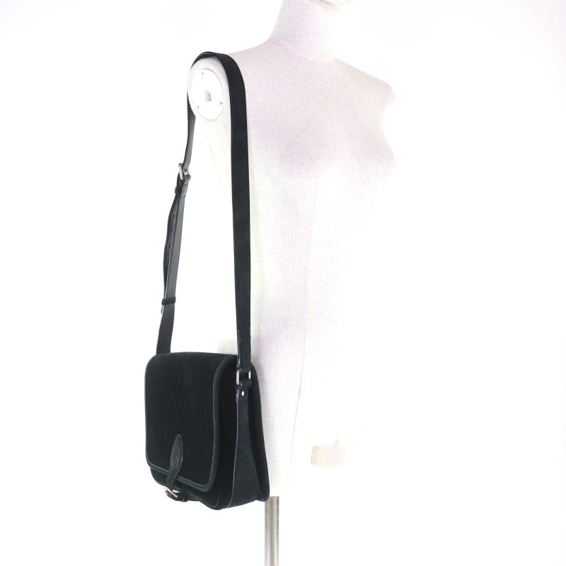 Saint Laurent Paris YSLmonogram Velvet Shoulder Bag Black Silver-hardw — view 7