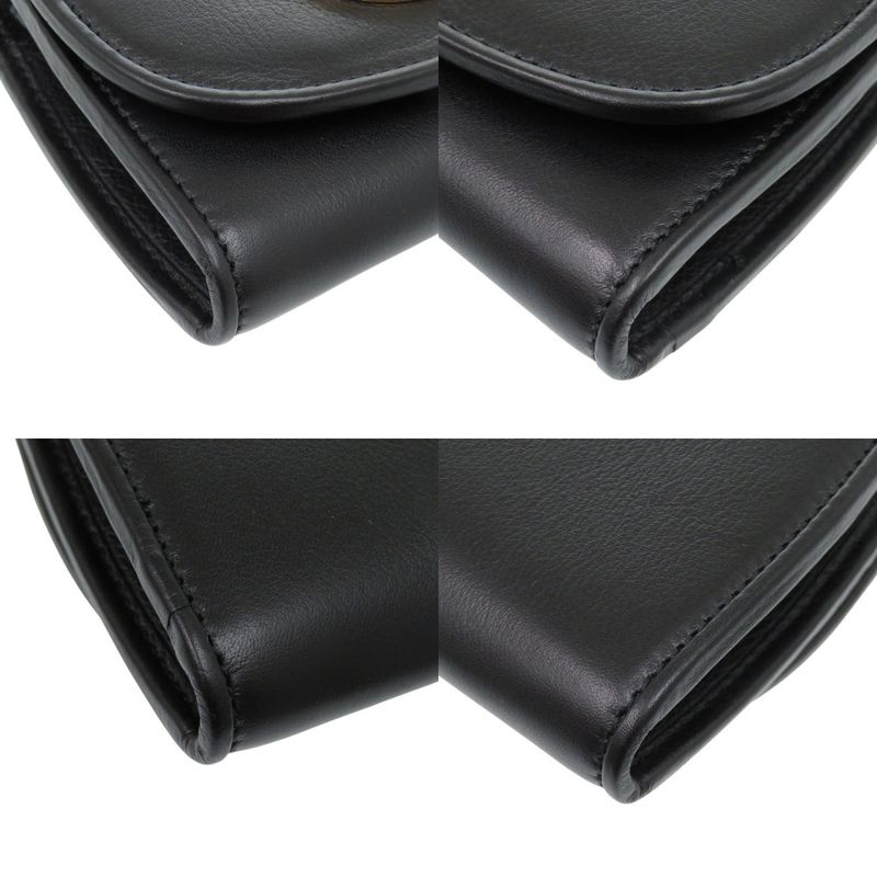 Gucci Chain Wallet Blondie Leather Black Bifold 1206 — view 6