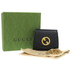 Gucci Chain Wallet Blondie Leather Black Bifold 1206 — view 2