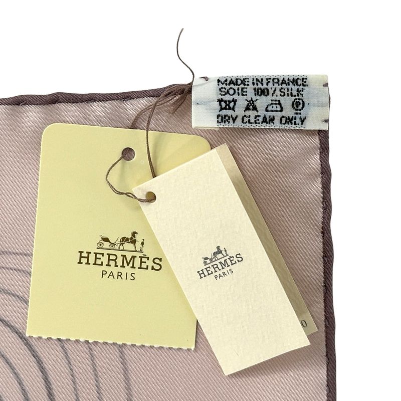 Hermes Scarf Carre 90 24 Faubourg Silk Pink — view 5