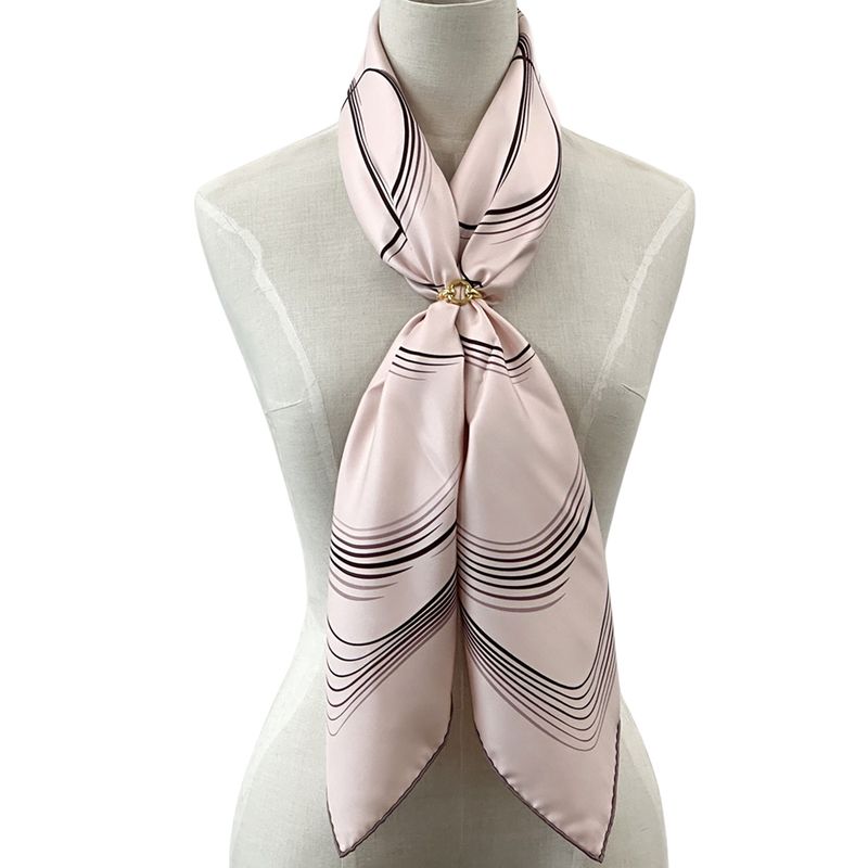 Hermes Scarf Carre 90 24 Faubourg Silk Pink — view 6