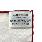 Hermes Scarf Carre 90 Clic Clac Silk Red White Horse — view 5