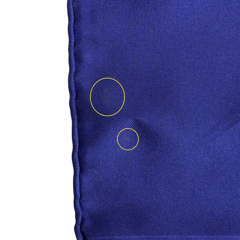 Hermes Scarf Carre 90 ART Des Steppes Step Silk Navy Multicolor — view 7
