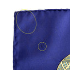 Hermes Scarf Carre 90 ART Des Steppes Step Silk Navy Multicolor — view 8