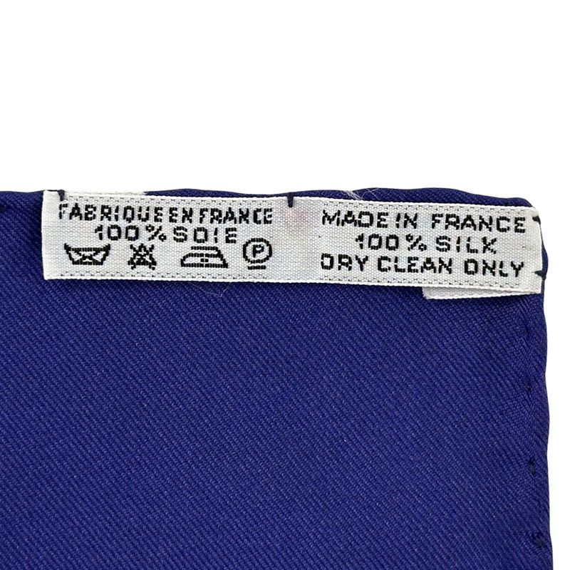 Hermes Scarf Carre 90 ART Des Steppes Step Silk Navy Multicolor — view 5