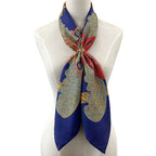 Hermes Scarf Carre 90 ART Des Steppes Step Silk Navy Multicolor — view 6