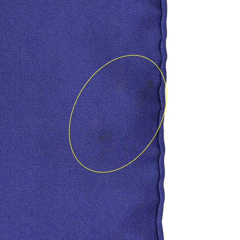 Hermes Scarf Carre 90 ART Des Steppes Step Silk Navy Multicolor — view 9
