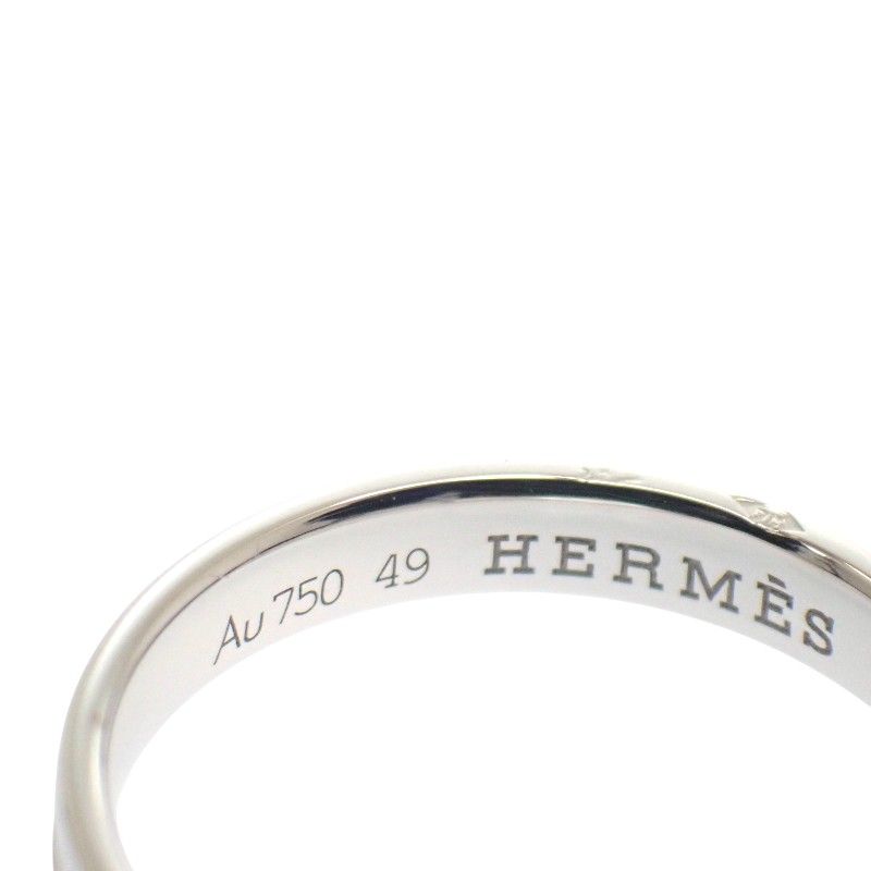 Hermes Empreinte Ring 18K White Gold 49 — view 8