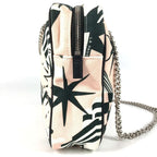 Chanel Shoulder Bag LA Pausa Leather Canvas Pink — view 4