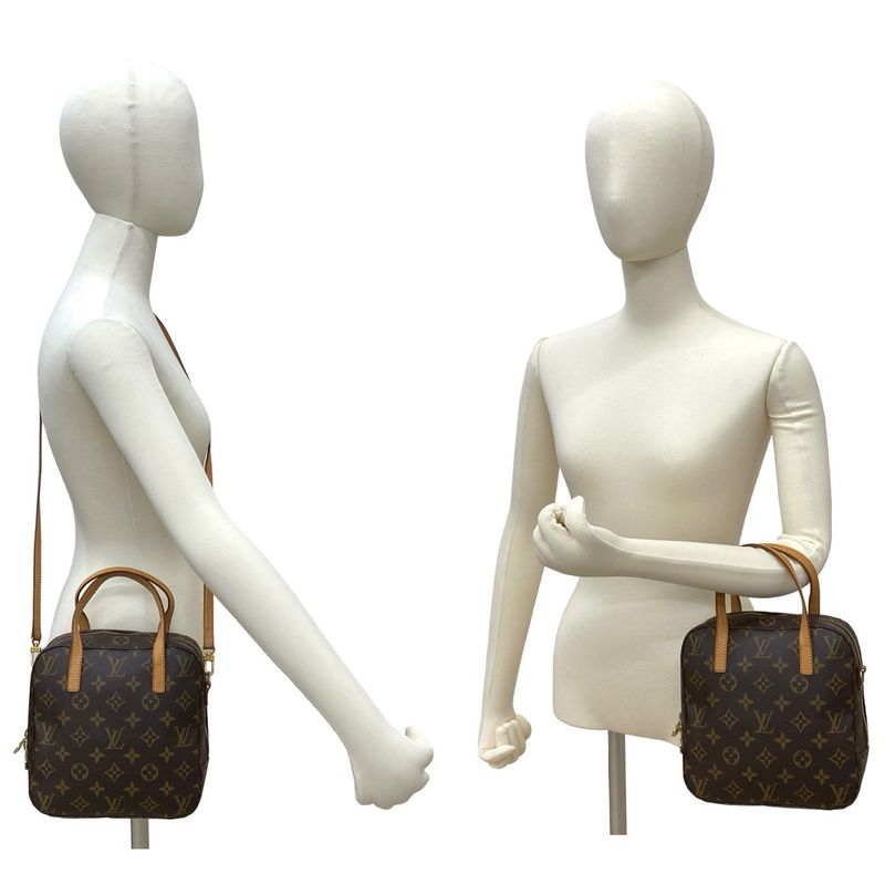 Louis Vuitton Spontini Monogram Leather 2-Way Shoulder Bag Brown 319-5 — view 3