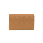 Chanel Quilted Coco Mark Caviar Leather Trifold — view 2