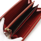 Louis Vuitton Zippy Wallet Retiro Monogram Canvas Threes Brown Red — view 8