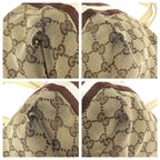 Gucci Sherry Line Beige Brown Gold Hardware GG Canvas Leather Tote Bag — view 4