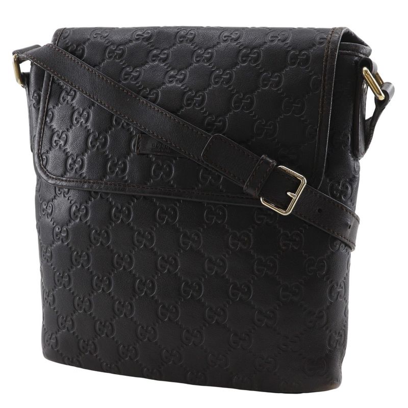 Gucci GG Guccissima Leather Brown Shoulder Bag — view 3