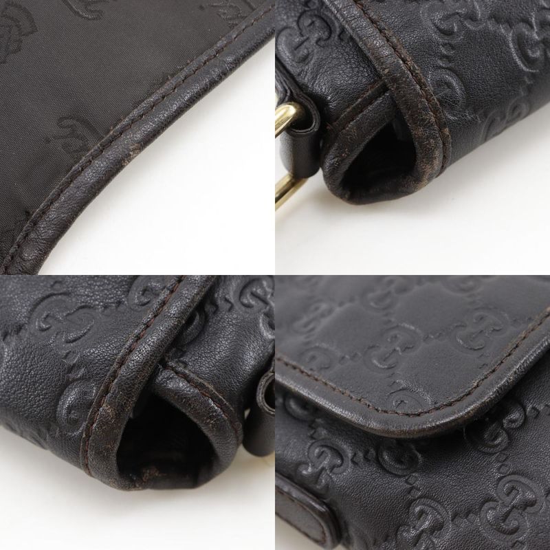 Gucci GG Guccissima Leather Brown Shoulder Bag — view 9