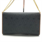 Dior Chain Shoulder Bag Clutch Vintage Leather Black — view 3