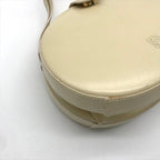 Loewe Vintage Anagram Mini Round Hand Bag Leather Beige Bag — view 5