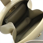 Loewe Vintage Anagram Mini Round Hand Bag Leather Beige Bag — view 8