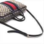 Gucci GG Canvas Business Bag 2-Way Bag Sherry Line Navy Bag — view 7