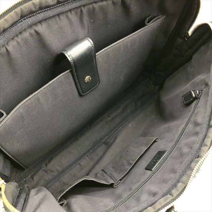 Gucci GG Canvas Business Bag 2-Way Bag Sherry Line Navy Bag — view 8