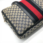 Gucci GG Canvas Business Bag 2-Way Bag Sherry Line Navy Bag — view 6