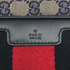 Gucci GG Canvas Business Bag 2-Way Bag Sherry Line Navy Bag — view 9