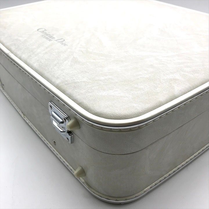 Dior Trunk Attache Case Travel Bag Vintage White — view 7
