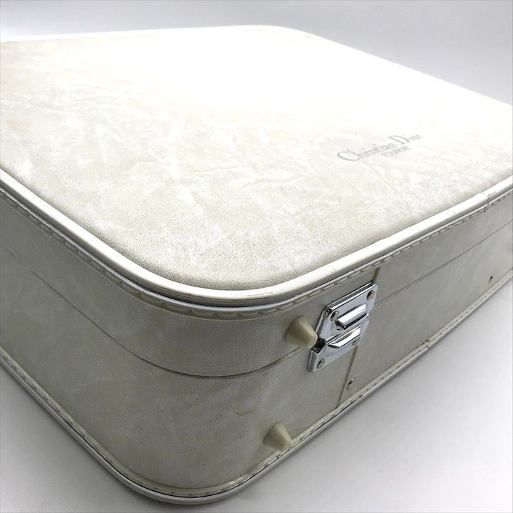 Dior Trunk Attache Case Travel Bag Vintage White — view 6