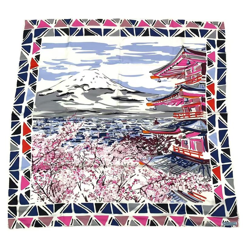 Prada Scarf Silk Arakurayama Sengen Park Multicolor Box — view 2