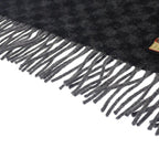 Louis Vuitton Echarpe Damier Graphite Map Muffler Wool Alpaca Black Scarf — view 8