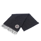 Louis Vuitton Echarpe Damier Graphite Map Muffler Wool Alpaca Black Scarf — view 2