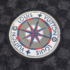Louis Vuitton Echarpe Damier Graphite Map Muffler Wool Alpaca Black Scarf — view 6