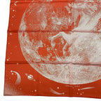 Hermes Scarf Carre 90 Silk Cles Clair De Lune Orange Box — view 5