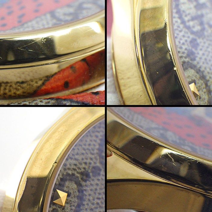 Gucci Watch G Timeless 126.4 Beige GG Supreme Strawberry Pattern Fabric Dial GP — view 7