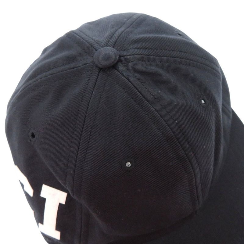 Gucci Logo Baseball Cap Hat Cotton Black 0522 — view 6