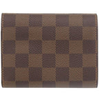Louis Vuitton Portefeuille Victorine Damier Red Brown Trifold — view 2