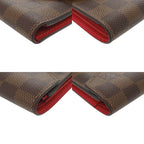 Louis Vuitton Portefeuille Victorine Damier Red Brown Trifold — view 3