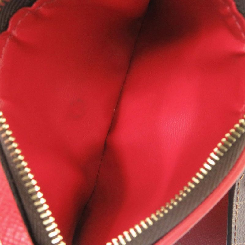 Louis Vuitton Portefeuille Victorine Damier Red Brown Trifold — view 6