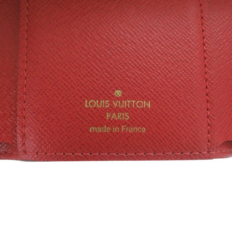 Louis Vuitton Portefeuille Victorine Damier Red Brown Trifold — view 9