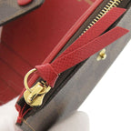 Louis Vuitton Portefeuille Victorine Damier Red Brown Trifold — view 8
