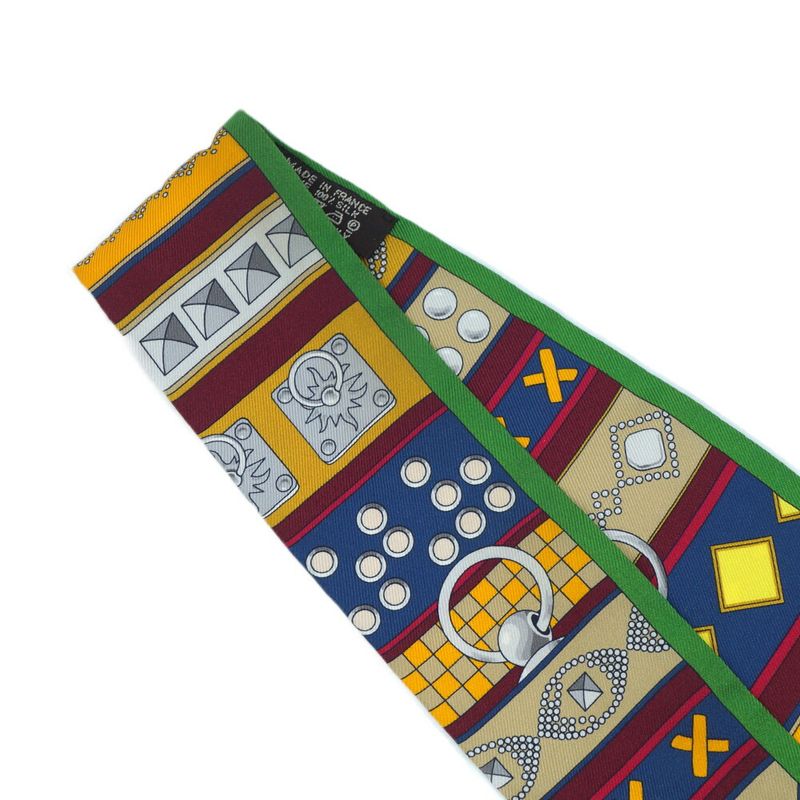 Hermes Colliers De Chiens Twilly Scarf 100% Silk — view 8