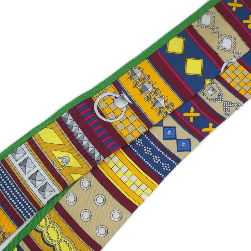 Hermes Colliers De Chiens Twilly Scarf 100% Silk — view 4