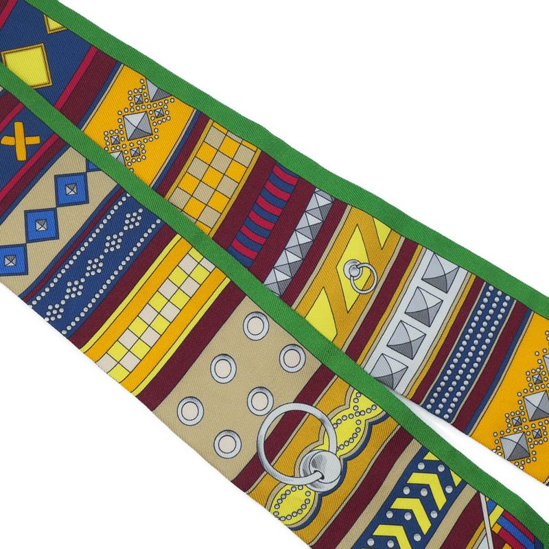 Hermes Colliers De Chiens Twilly Scarf 100% Silk — view 7