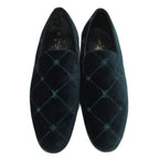 Louis Vuitton Auteuil Line Opera Shoes Loafers Logo Velvet Dress 6.5 — view 3